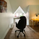 A desk and chair in the Master Suite.